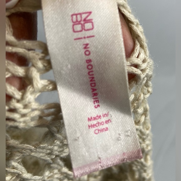 Open Knit Cardigan Taupe Large - Picture 6 of 9